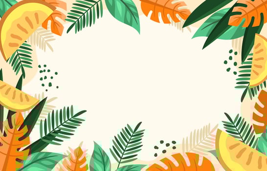 Tropical Orange Summer Feel vector