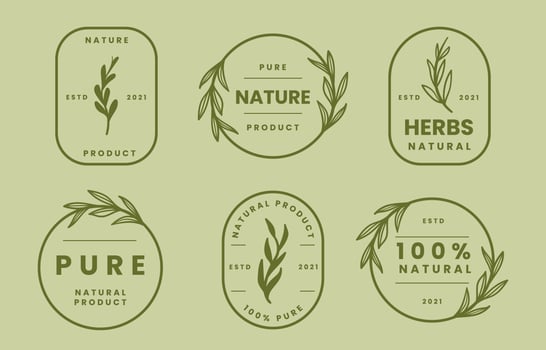 Natural Logo Collection vector