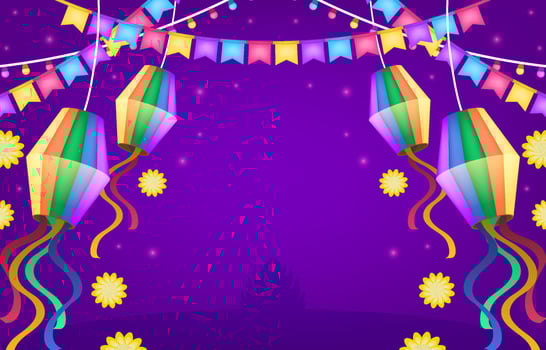 Festa Junina Festivity Background vector