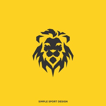 head lion logo vector