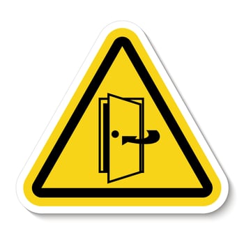 Keep Door Closed Symbol vector