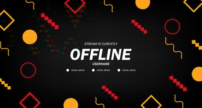 Memphis abstract modern background for offline stream modern vector