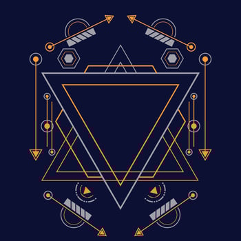 Sacred geometry pattern for background, poster.Eps 10 vector