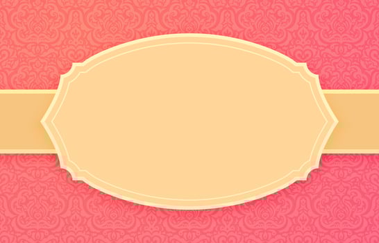 Pink Vintage Background with Frame Template vector