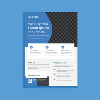 Unique Creative business Promotional leaflet flyer template design vector