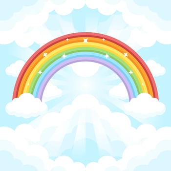 Colourful Rainbow Background vector