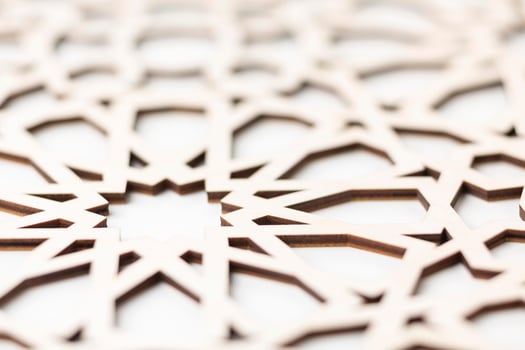 Geometric white pattern photo
