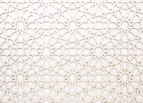 White geometric pattern photo