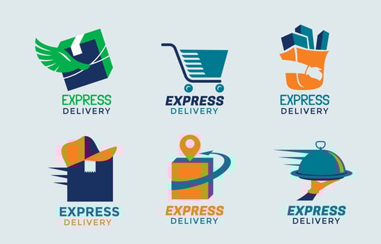 Set of Delivery Service Logo vector
