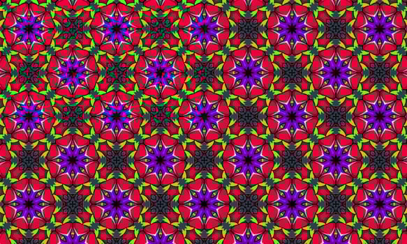 Geometric kaleidoscope multi-colored seamless pattern photo