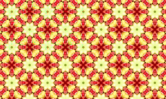 Geometric kaleidoscope multi-colored seamless pattern photo