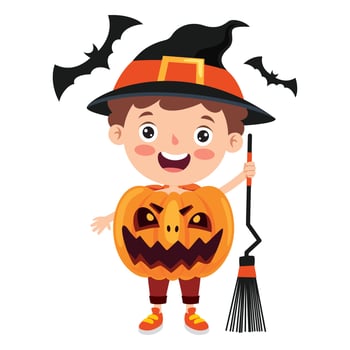 Cute Halloween Banner vector