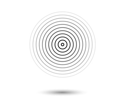 Concentric circle elements Element for graphic design decoration vector