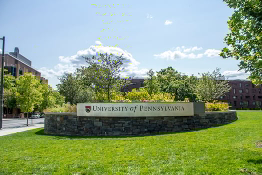 Philadelphia, PA, Nov 13, 2016 - University of Pennsylvania sign photo