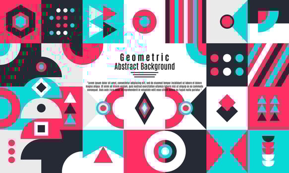 Abstract geometric background with minimal trendy design vector