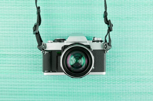 Vintage SLR film camera photo