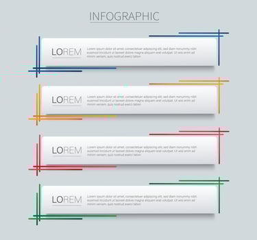 set of modern square isolated color frame template background vector