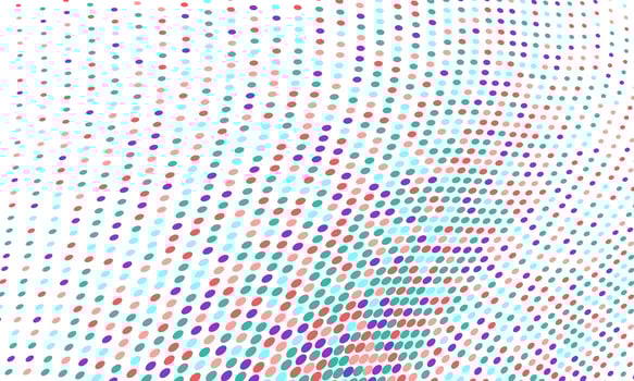 Colorful Curved Dots Pattern vector