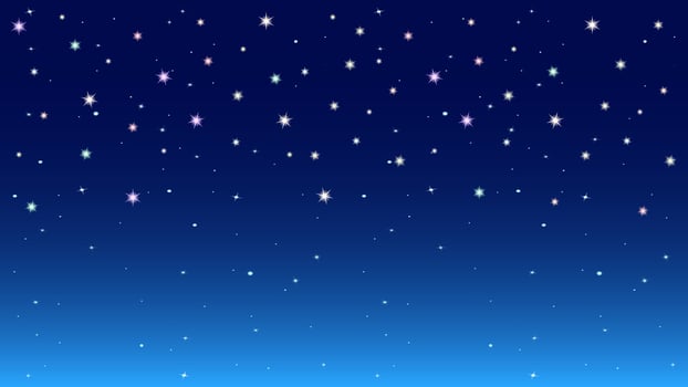 Night colorful starry sky background vector