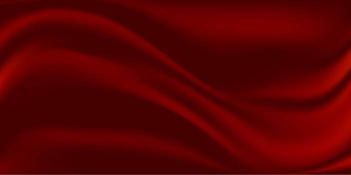Red Silk Fabric Abstract Background Vector Illustration
