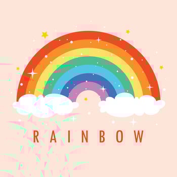 Concept Of A Colorful Rainbow vector
