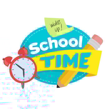 Back to school banner illustration vector