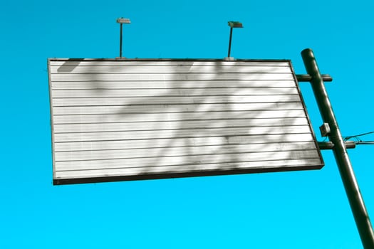 An empty advertisement board photo