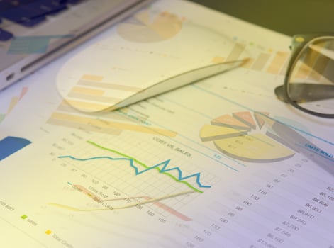 Business report financial photo