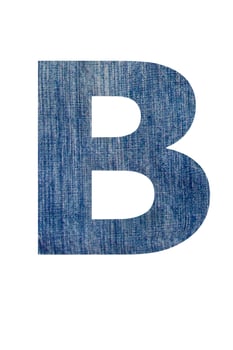 Font jeans white background photo