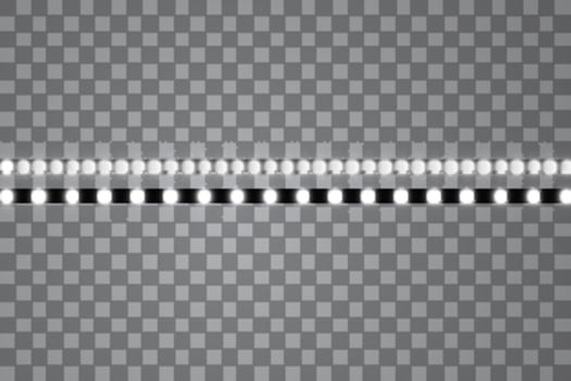 Shining led vector stripes