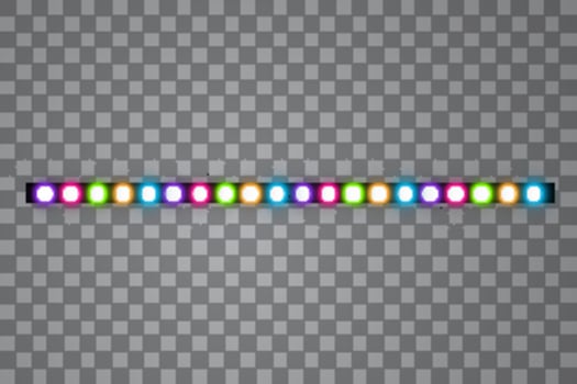 Shining led vector stripes
