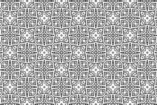 Seamless Abstract Floral Pattern in Oriental Style vector