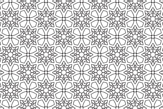 Seamless Abstract Floral Pattern in Oriental Style vector
