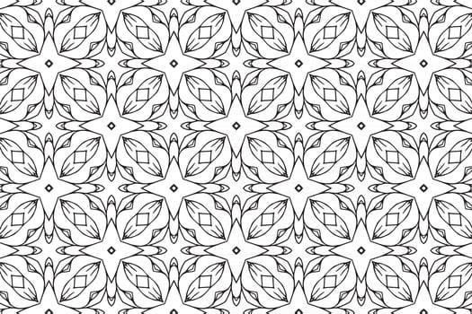 Ornament With Elements of Black and White Colors vector