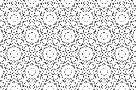 Seamless Abstract Floral Pattern in Oriental Style vector