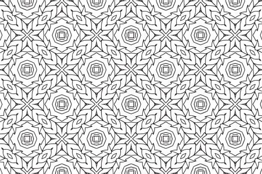 Seamless Abstract Floral Pattern in Oriental Style vector