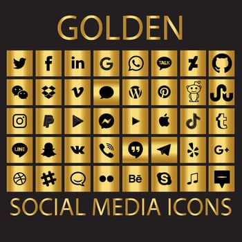 social media icon vector