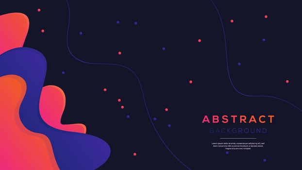 Beautiful dark night vector illustration with the orange light and blue color