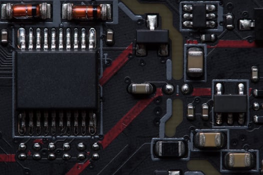 Electronic chip technology bard photo