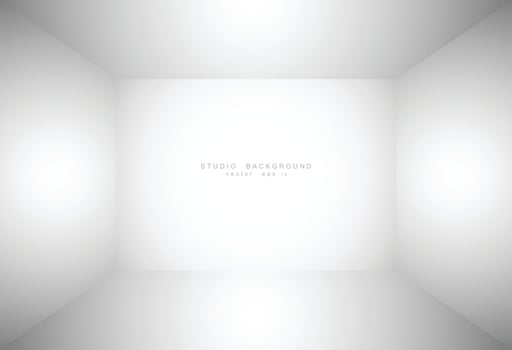 Empty studio room background vector