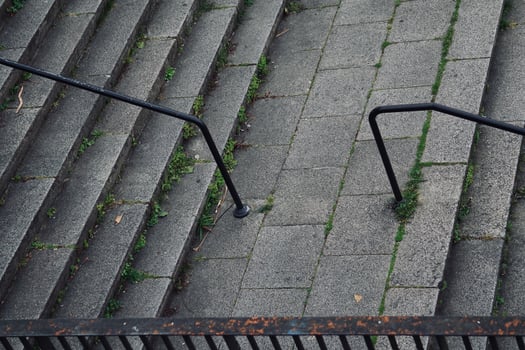 stairs architecture in Bilbao city spain photo