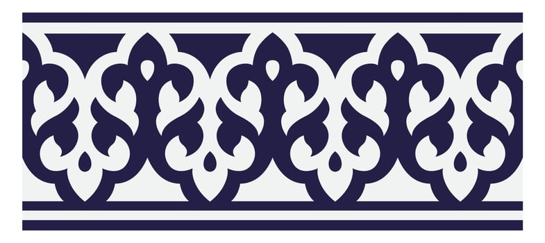 vintage tiles patterns antique seamless design vector