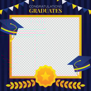 Graduation Photo Booth Background vector