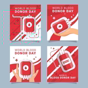 World Blood Donor Card Collection vector