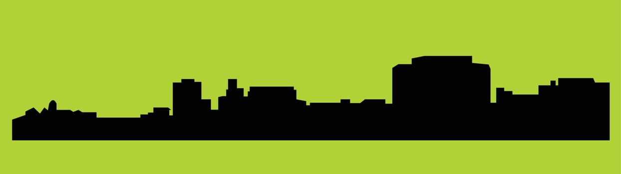 New Jersey Trenton city silhouette vector