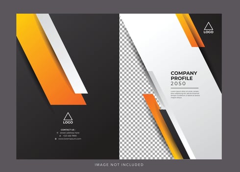 corporate company profile cover vector