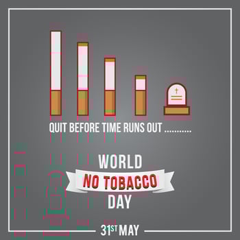 World No Tobacco Day vector illustration