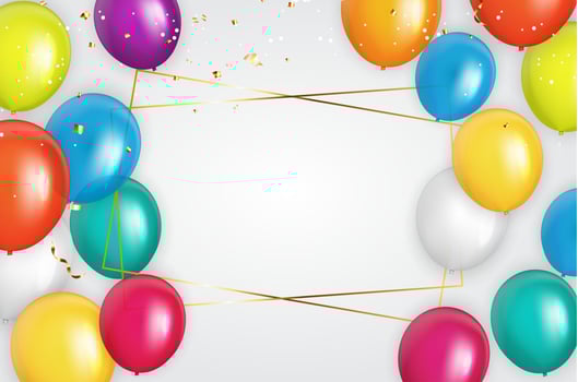 Abstract Holiday Background with Balloons for advertisment promotion and birthday card or invitation vector