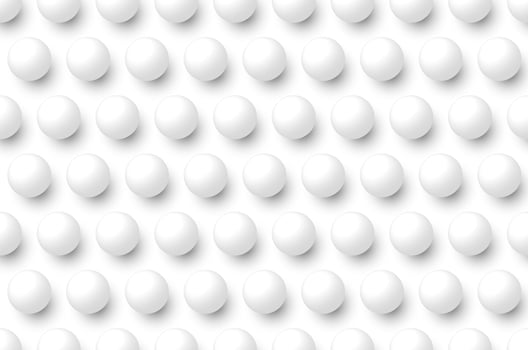 3D realistic white circle ball sphere seamless pattern background and texture vector