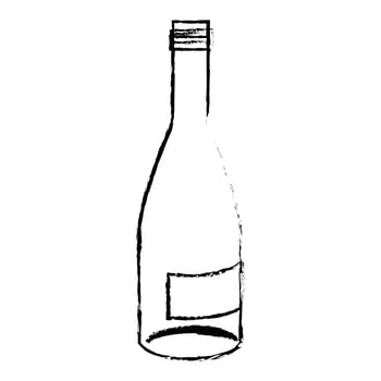 wine bottle icon vector